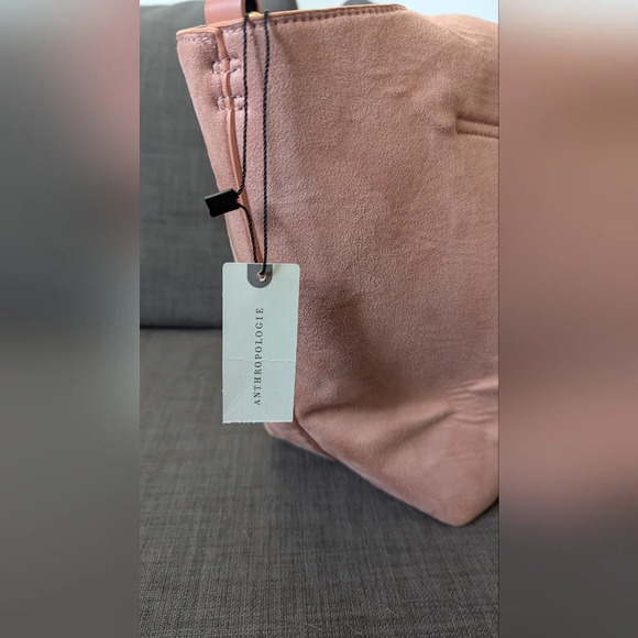 Anthropologie - Weekender Bag with pouch - Vegan Suede and leather - Picture 4 of 6